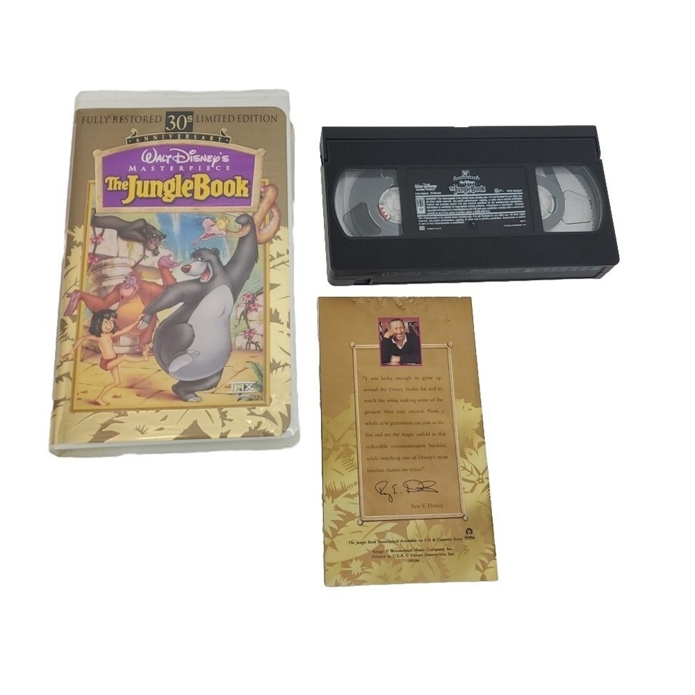 "The Jungle Book" Disney VHS Masterpiece Collection Fully Rest 30th Anniversary